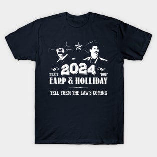 Wyatt Earp and Doc Holliday 2024 - Tombstone T-Shirt